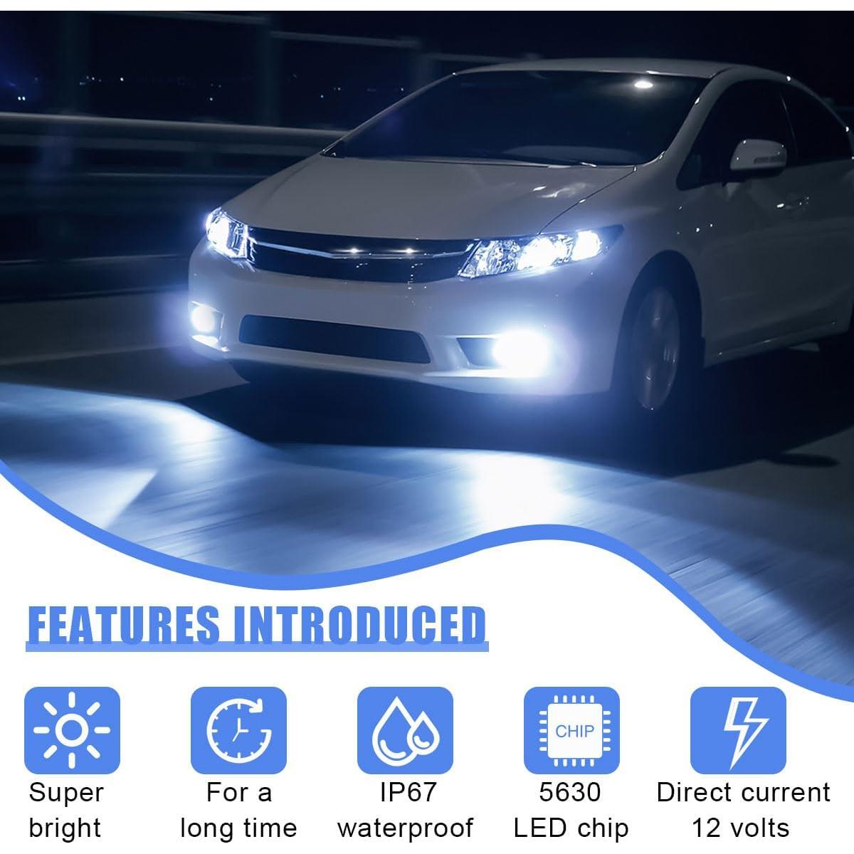 2 Bombillas Antiniebla LED H11 GAOLAOSY 1500 Lúmenes 6500K