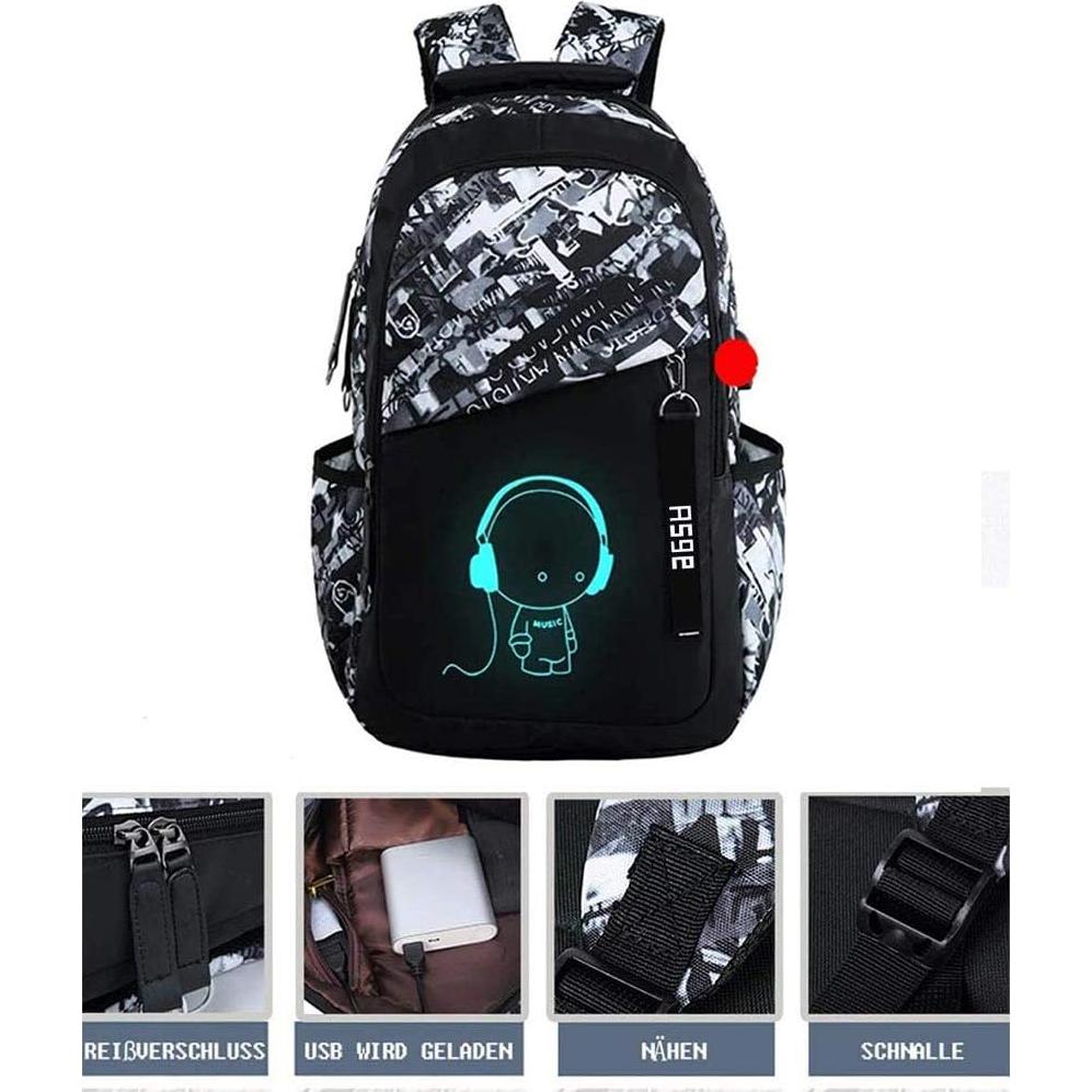 Mochila Escolar Asge Camuflaje 20L Ergonomía Niños Adolescentes