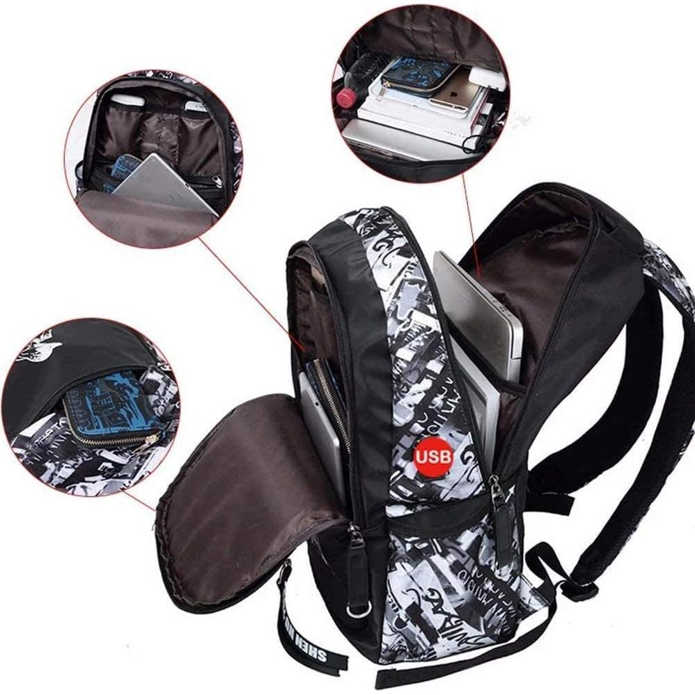 Mochila Escolar Asge Camuflaje 20L Ergonomía Niños Adolescentes