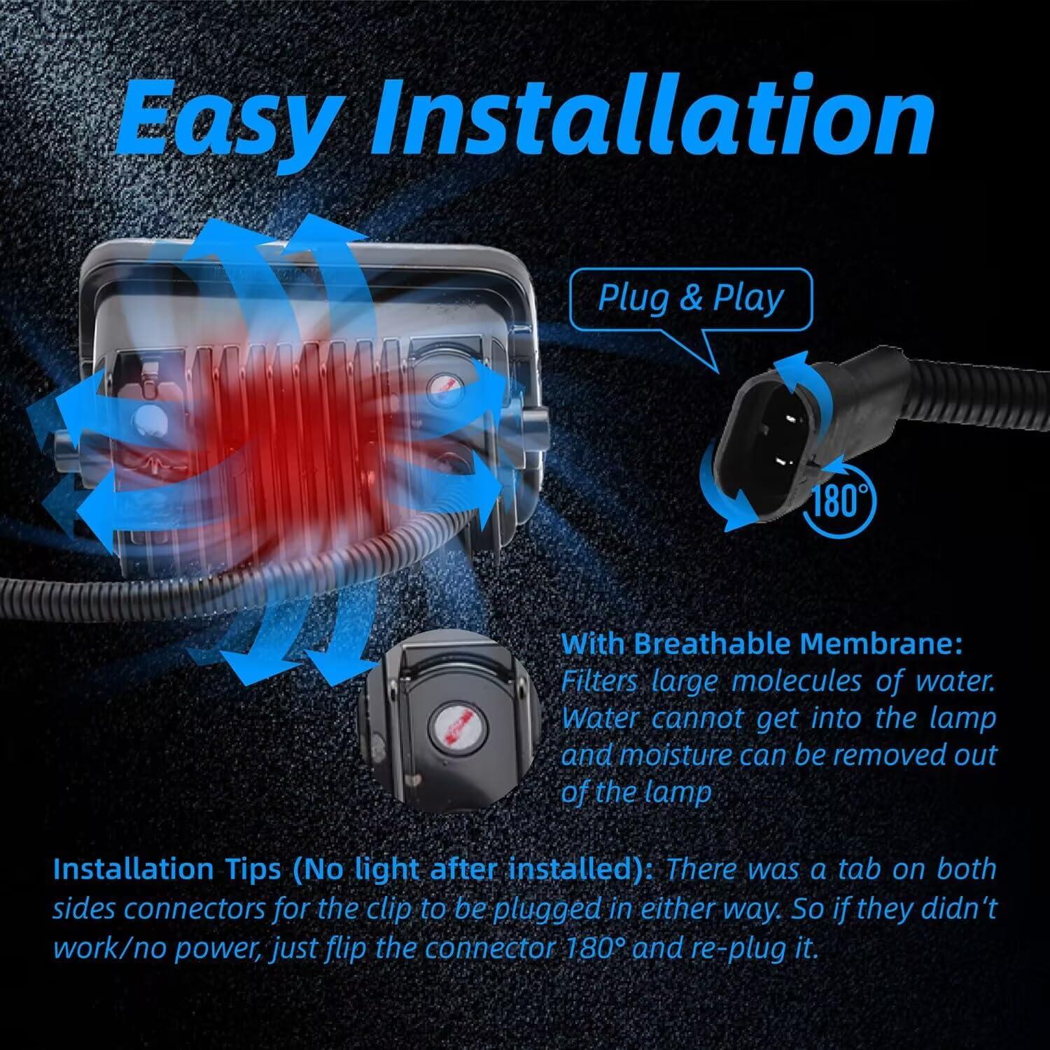 Luces Antiniebla LED Wideep 2015-2020 F150/F250/F350 Bicolor