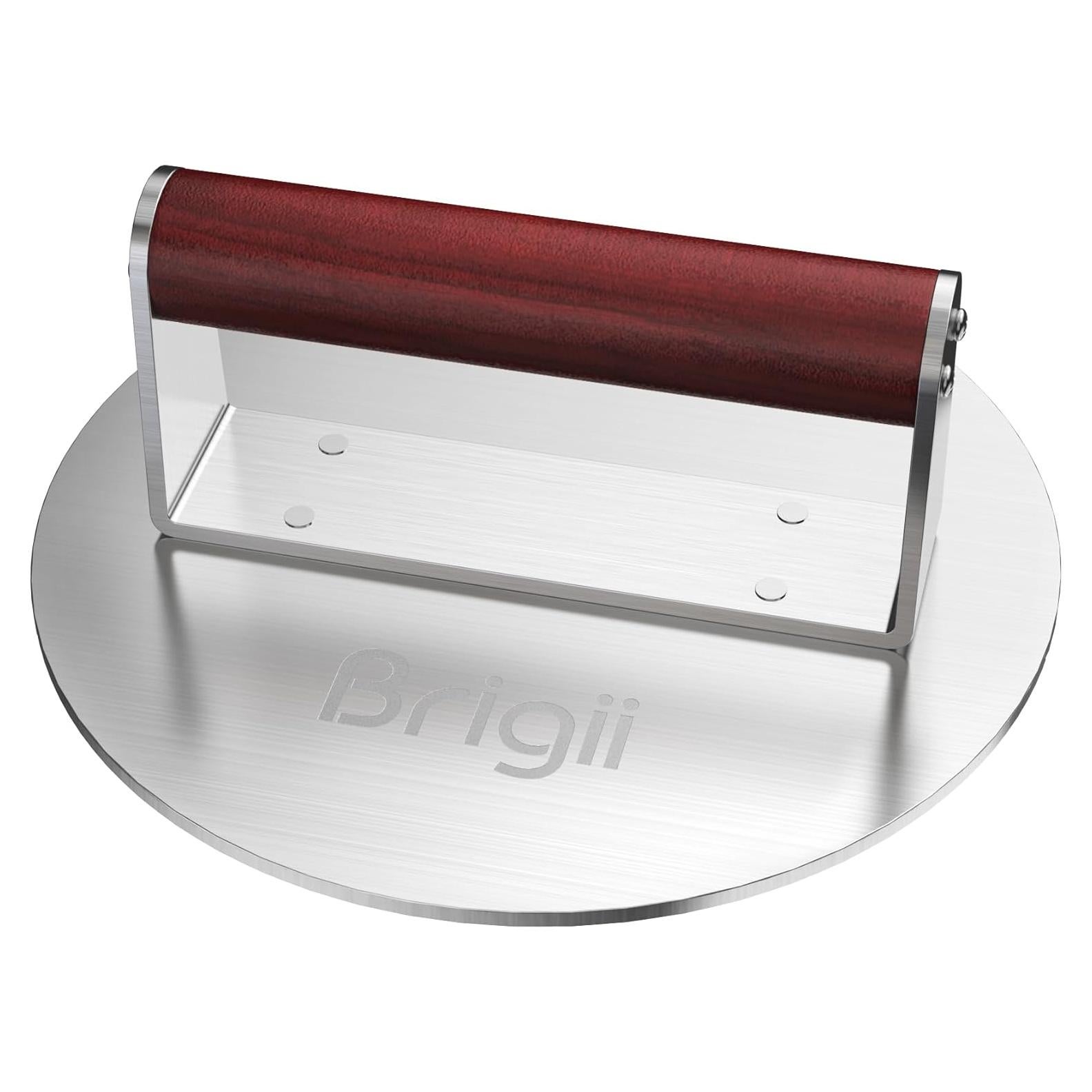 Prensa para Hamburguesas Brigii BP03, Acero Inoxidable 1.13kg