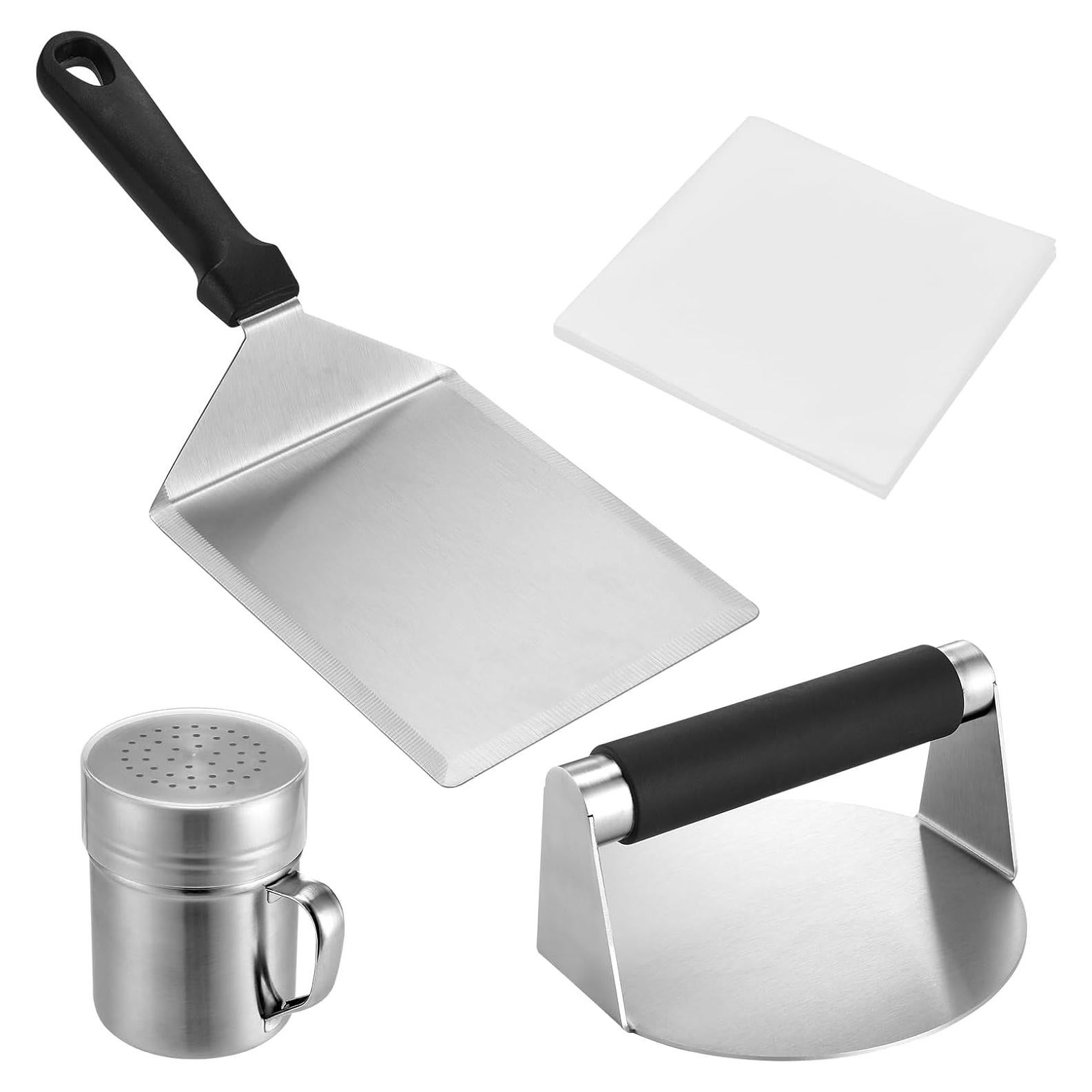 Kit de Prensa de Hamburguesas Whaleme con Espátula y Dosificador