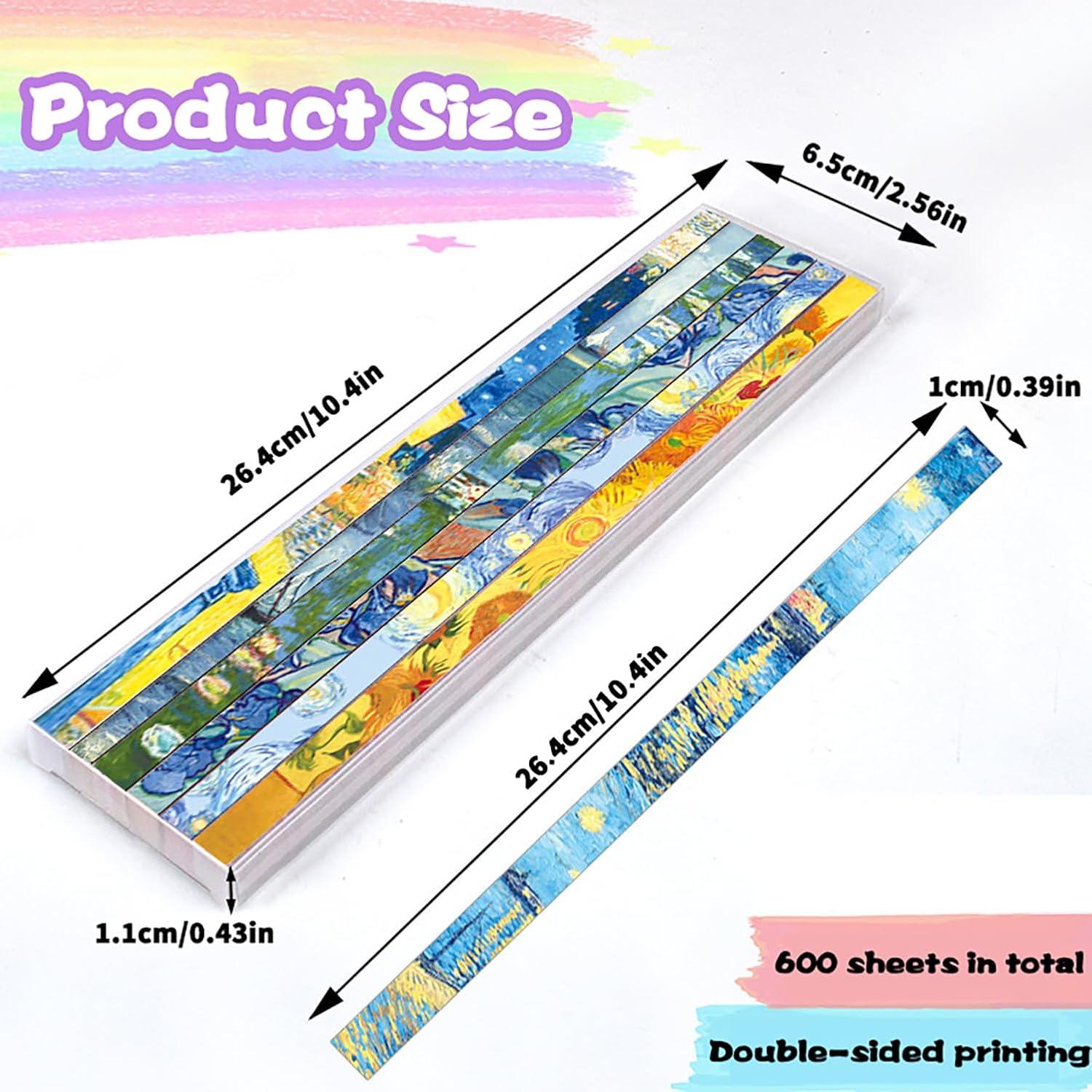 Kit de Tiras de Papel Origami Van G Star - 600 Hojas Doble Cara