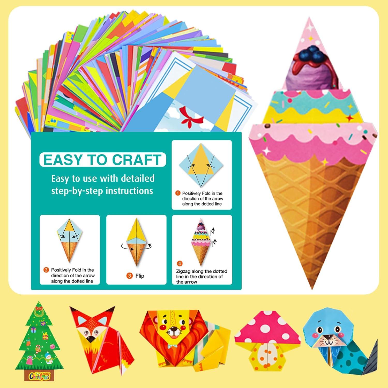 Kit de Papel Origami AluAbi 152 Hojas 14x14 cm