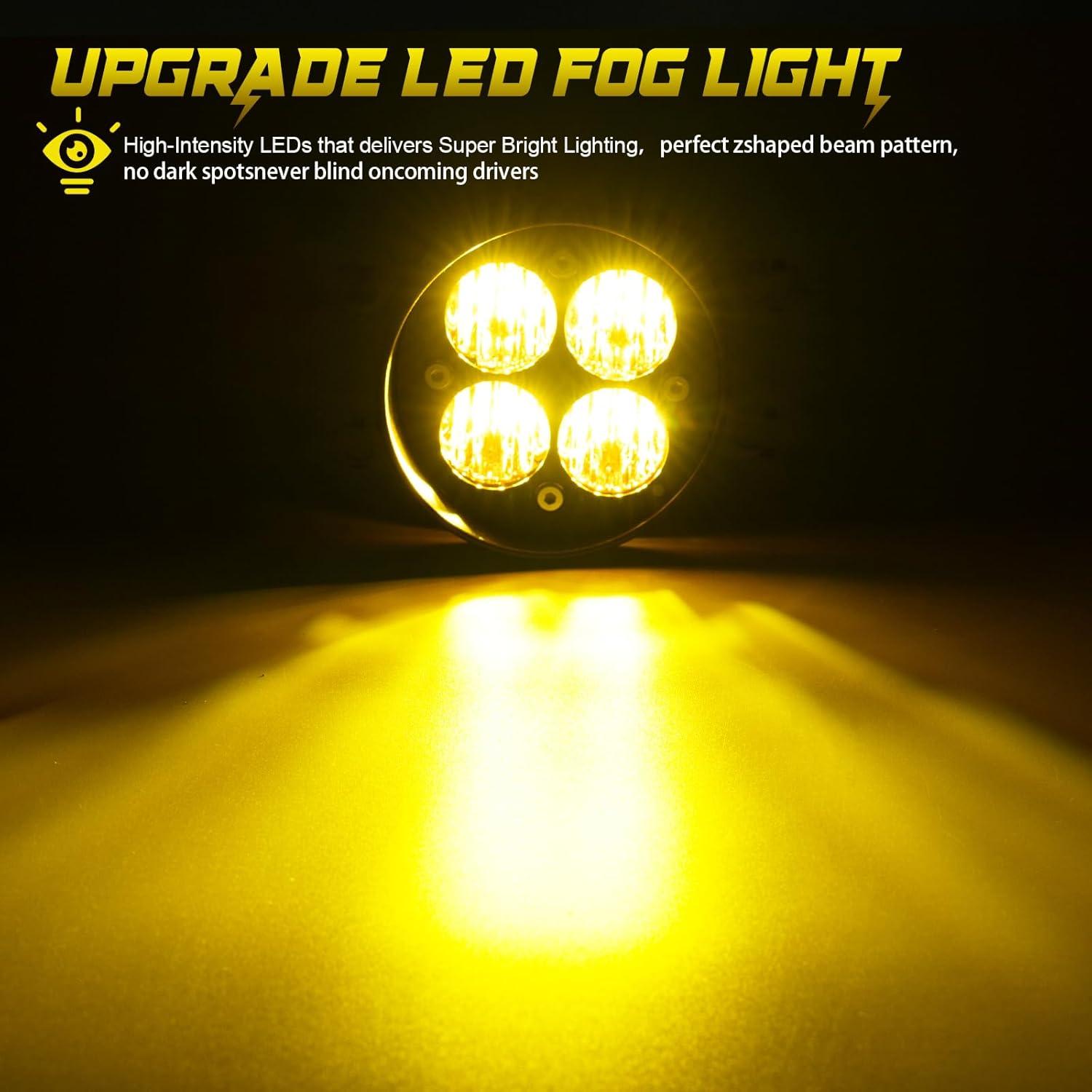 Luces de Niebla LED AUYICH Amarillas para Tacoma 2012-2023