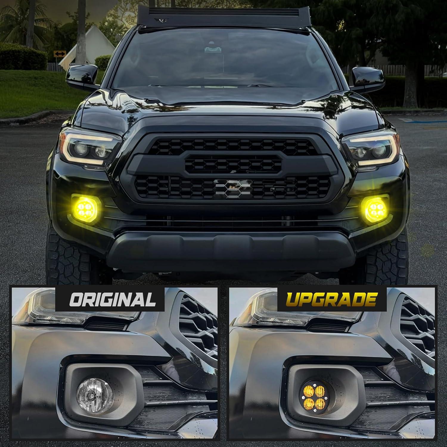 Luces de Niebla LED AUYICH Amarillas para Tacoma 2012-2023