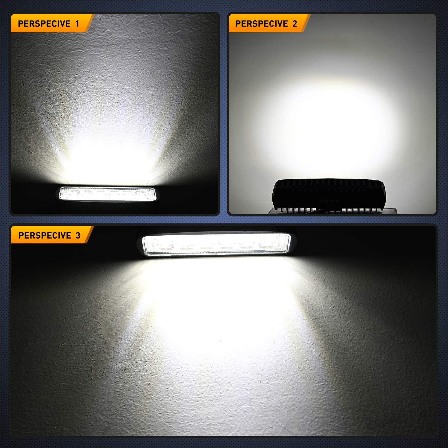 Nilight Luz LED Inundación 2PCS 18W 15.24cm Impermeable