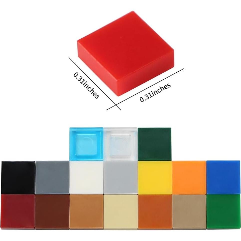 Feleph Azulejos Cuadrados 1x1 1000PCS Multicolor para Mosaicos