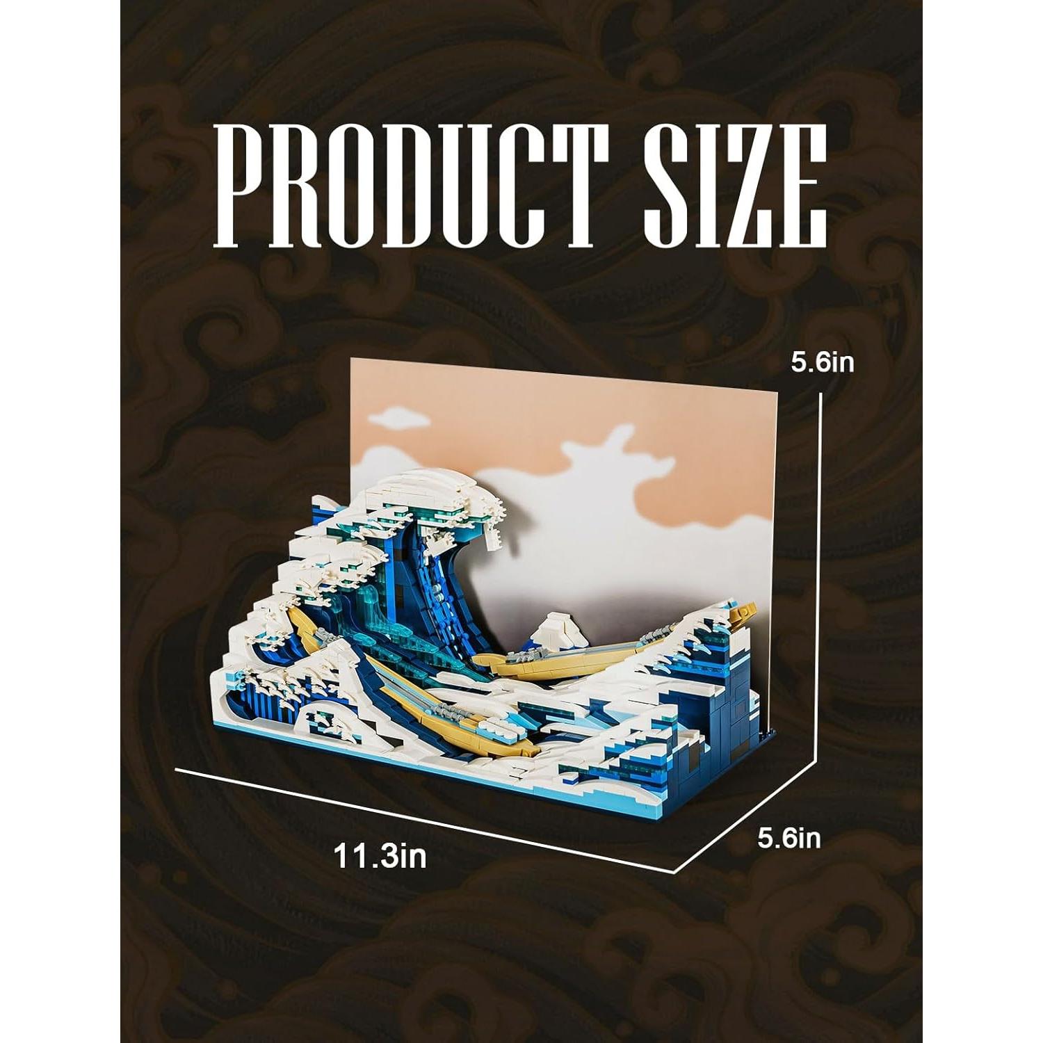 Juego de Bloques de Construcción SEMKY La Gran Onda 1786 Piezas