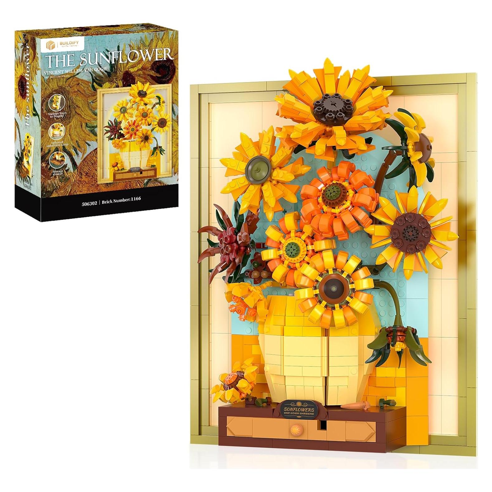 Juego de Bloques de Construcción Girasoles Letoways 1166 PCS