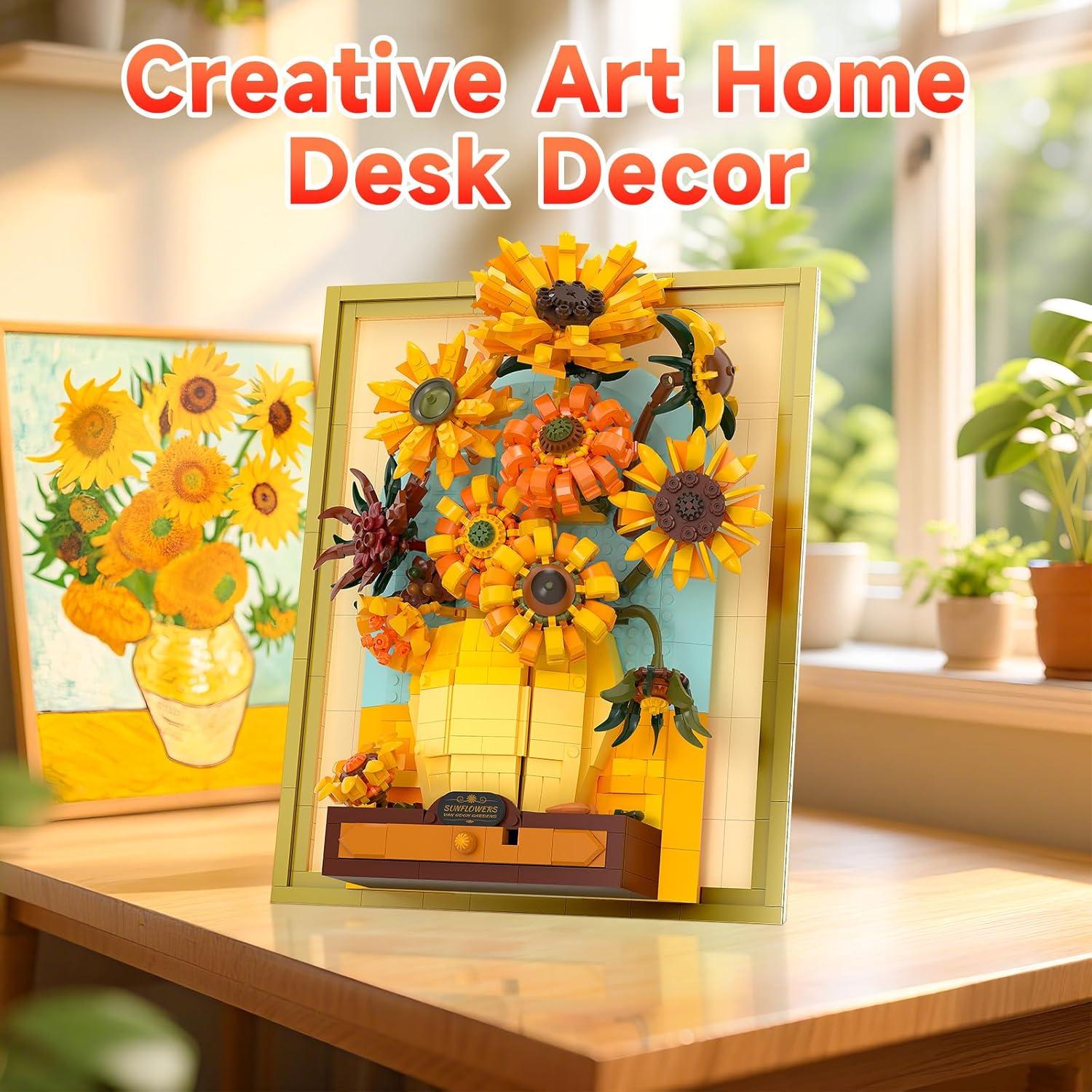 Juego de Bloques de Construcción Girasoles Letoways 1166 PCS