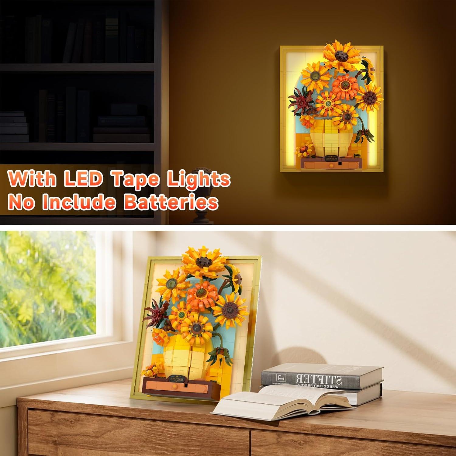 Juego de Bloques de Construcción Girasoles Letoways 1166 PCS