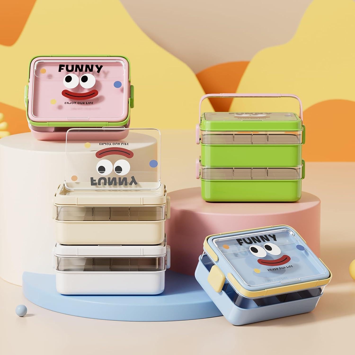 Caja de Almacenamiento Plástica UFORU 5 Capas Blanca