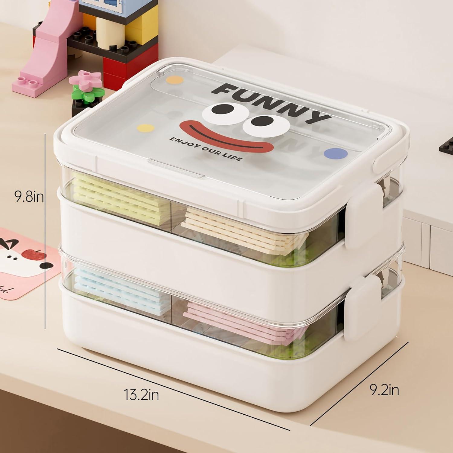 Caja de Almacenamiento Plástica UFORU 5 Capas Blanca