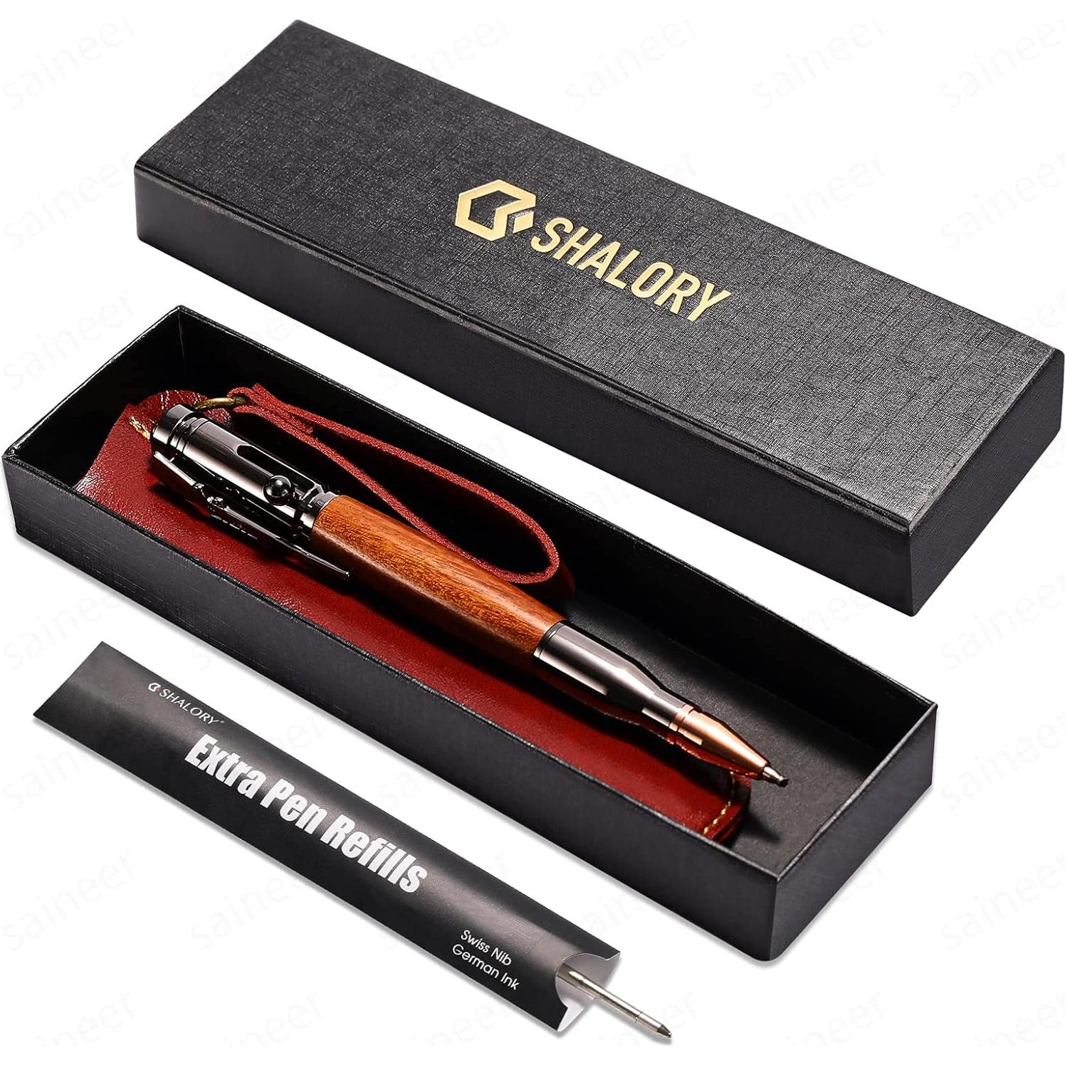 Bolígrafo táctico SHALORY con clip y recargas extra