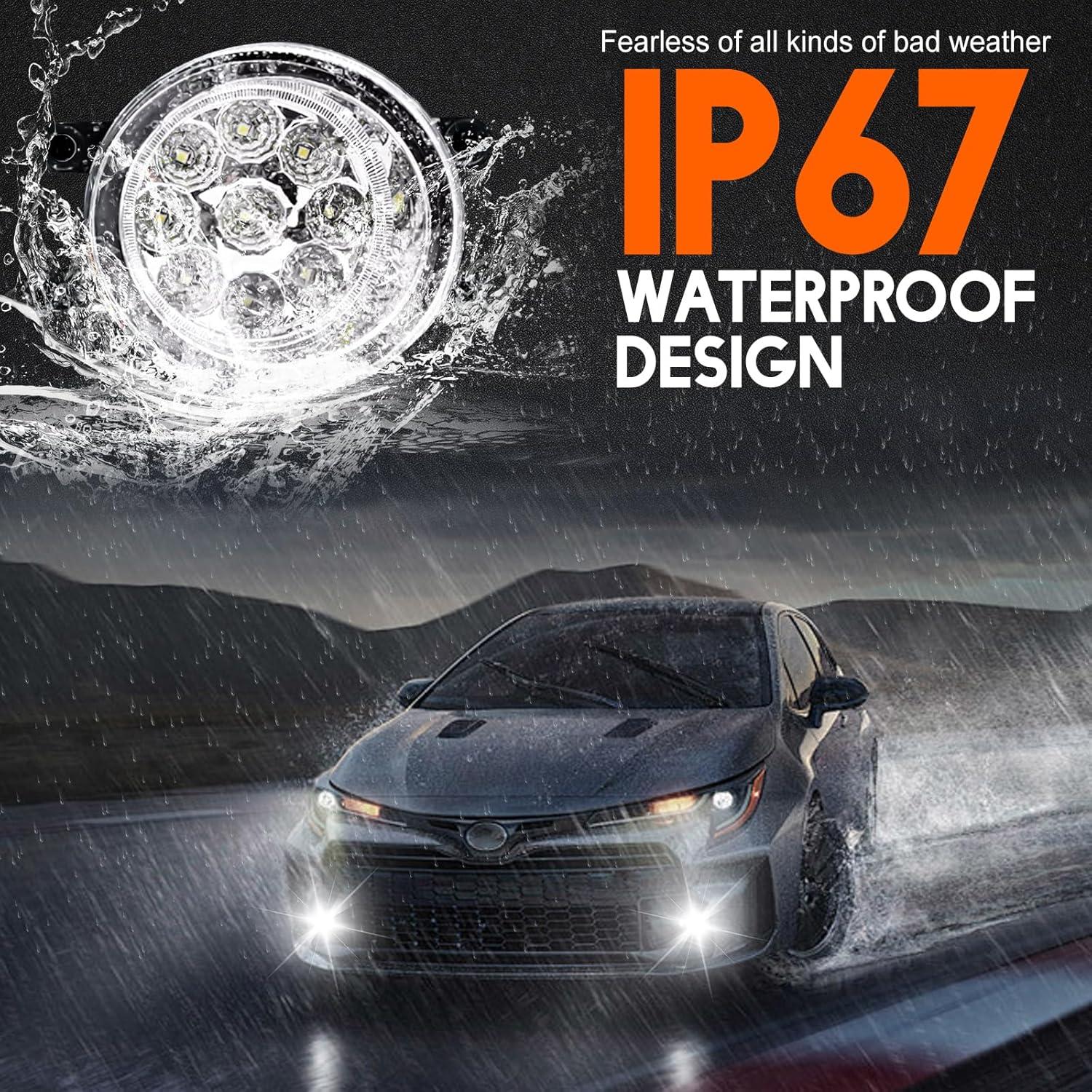 Luz de Niebla LED Qobsos para Toyota Camry 2012-2014, 6000K