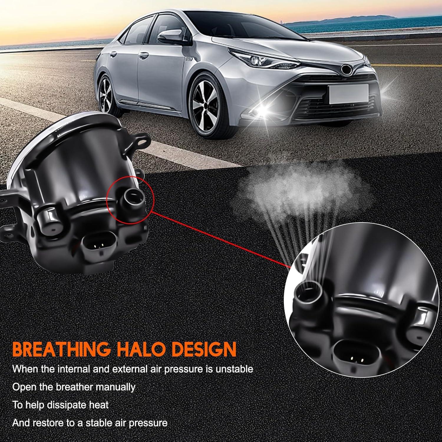 Luz de Niebla LED Qobsos para Toyota Camry 2012-2014, 6000K