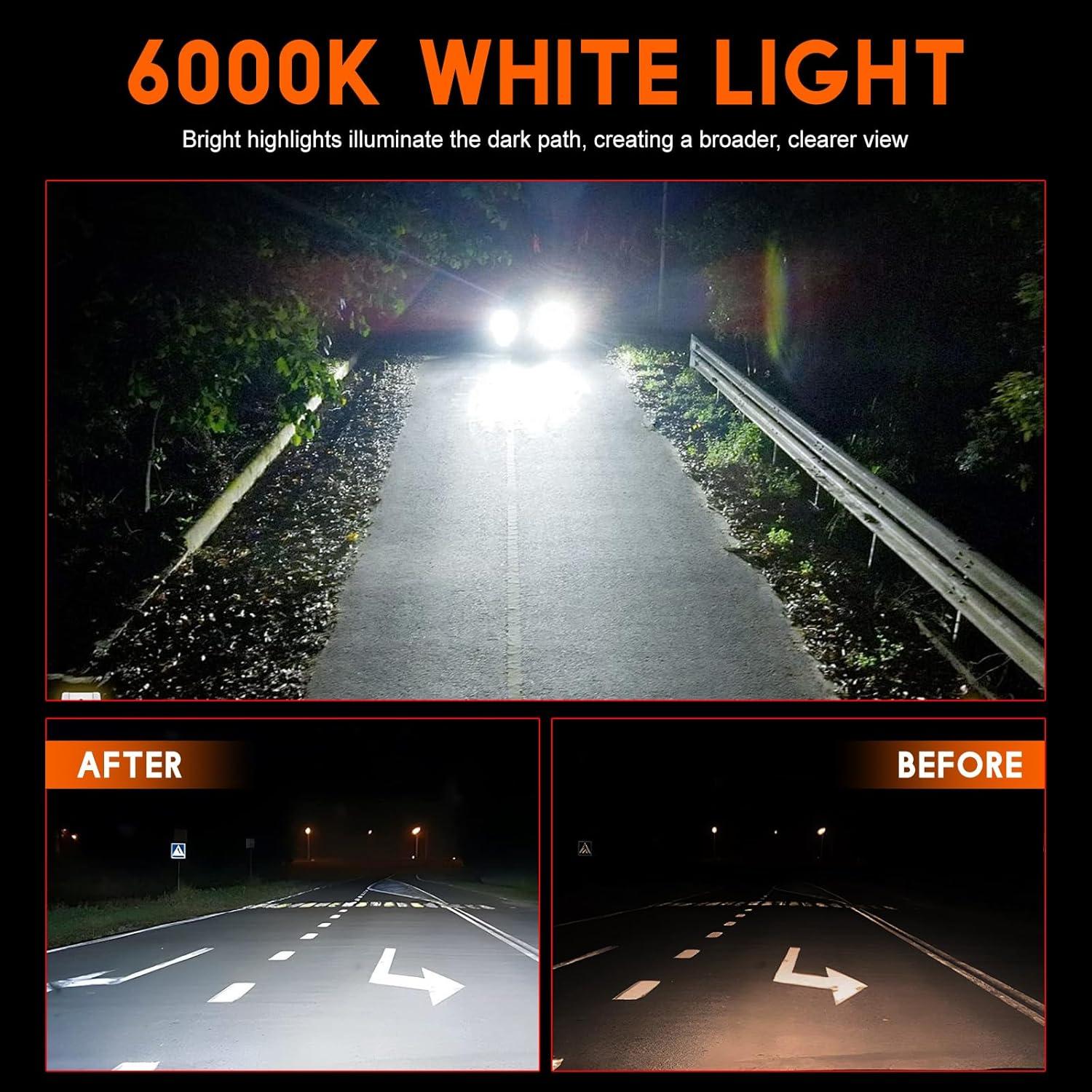 Luz de Niebla LED Qobsos para Toyota Camry 2012-2014, 6000K