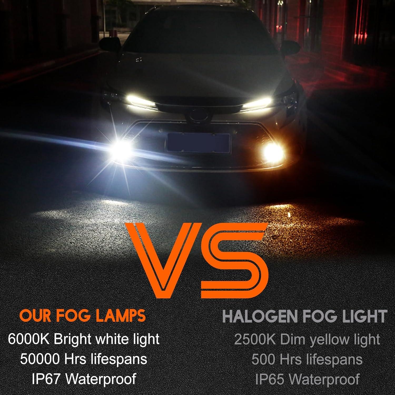 Luz de Niebla LED Qobsos para Toyota Camry 2012-2014, 6000K