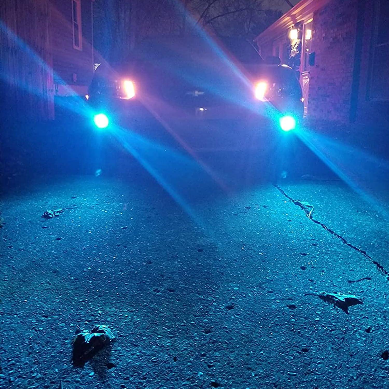 Bombillas LED de Niebla PHINLION H11 H8 Azul Hielo 3200 Lúmenes