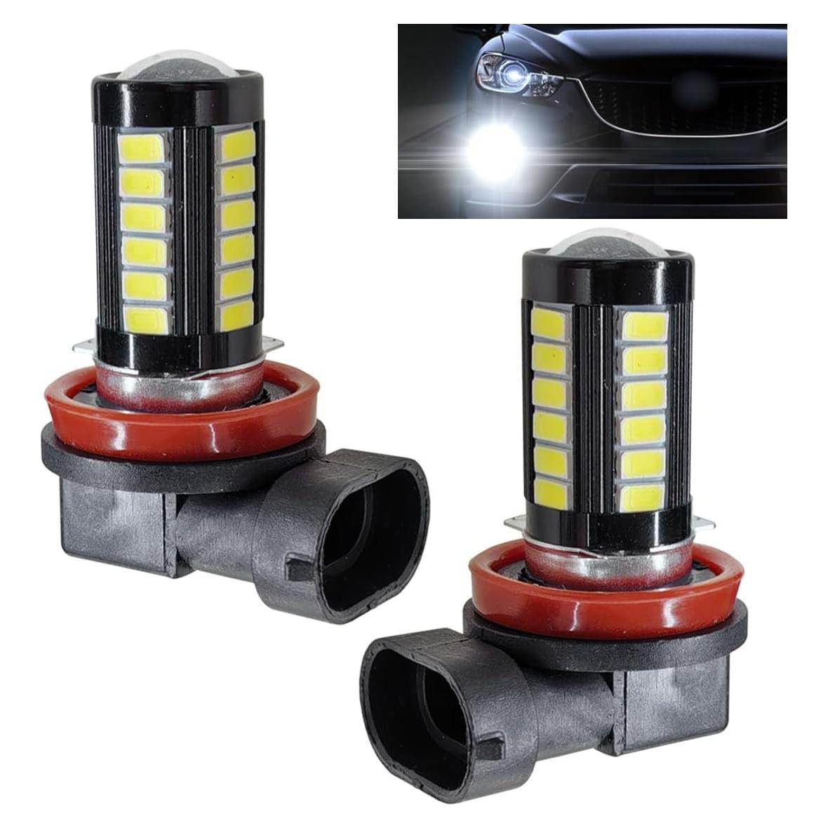 2 Bombillas LED H11 LHDOS Luz de Niebla 1500 Lumen 6500K