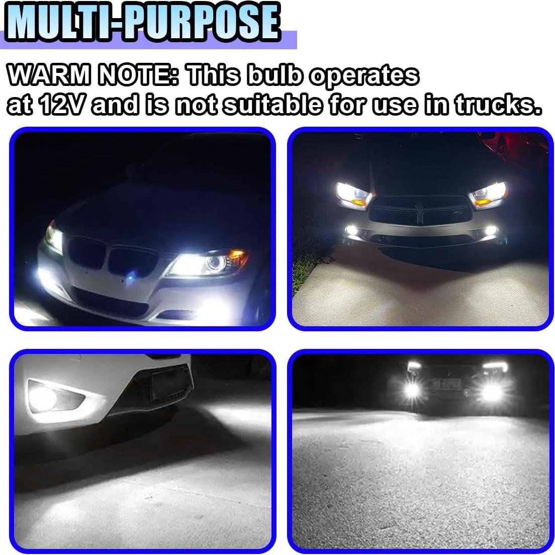 2 Bombillas LED H11 LHDOS Luz de Niebla 1500 Lumen 6500K