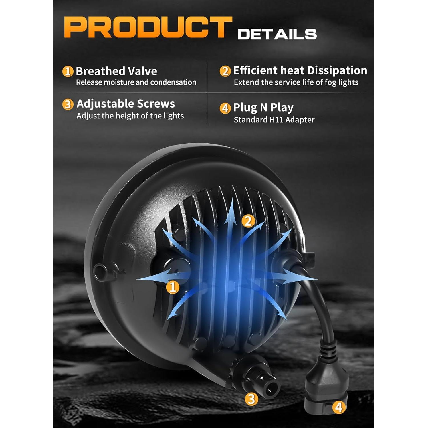 Luces de Niebla LED VI9000 para Tacoma 2005-2011 y más