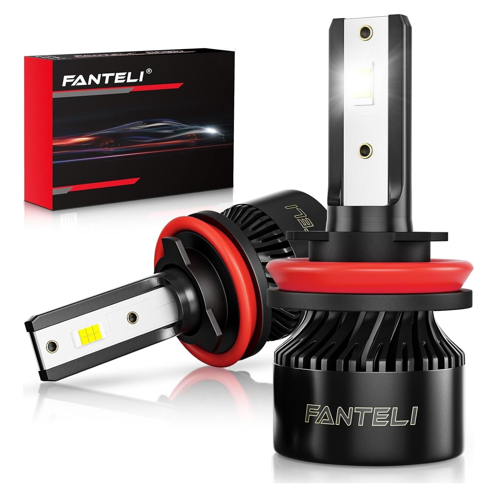 Bombilla LED FANTELI H11/H9/H8 36000LM 6000K IP68 - Paquete de 2