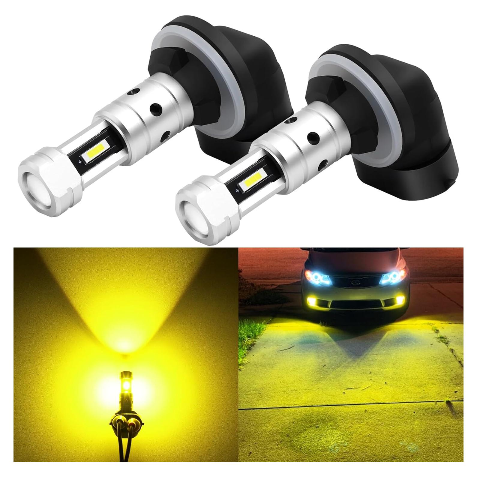 Bombillas de Niebla LED PHINLION 881 Amarillo 3000K - 3800 Lúmenes