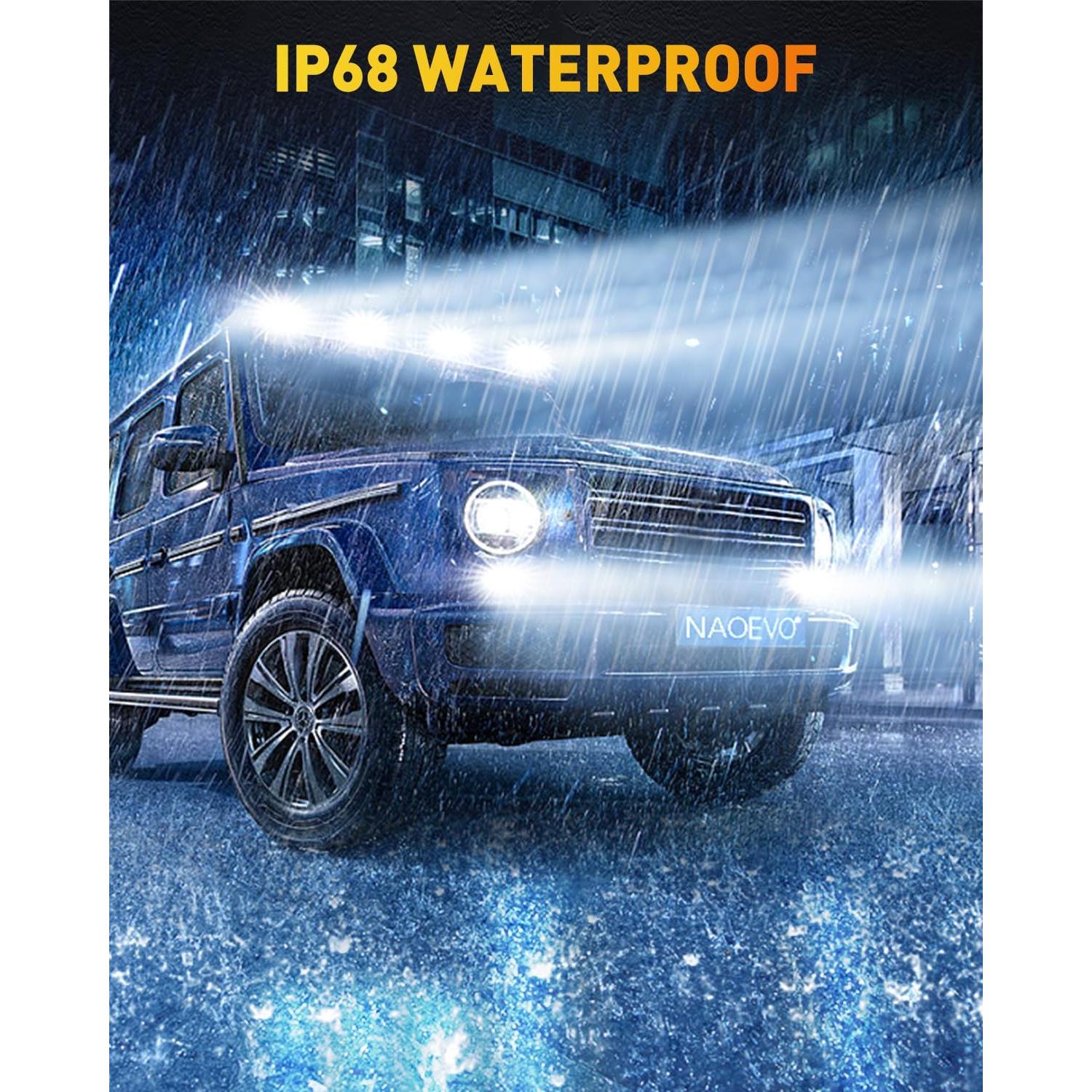 Barra de Luz LED NAOEVO 6 Pulgadas 50W 4000LM Blanca