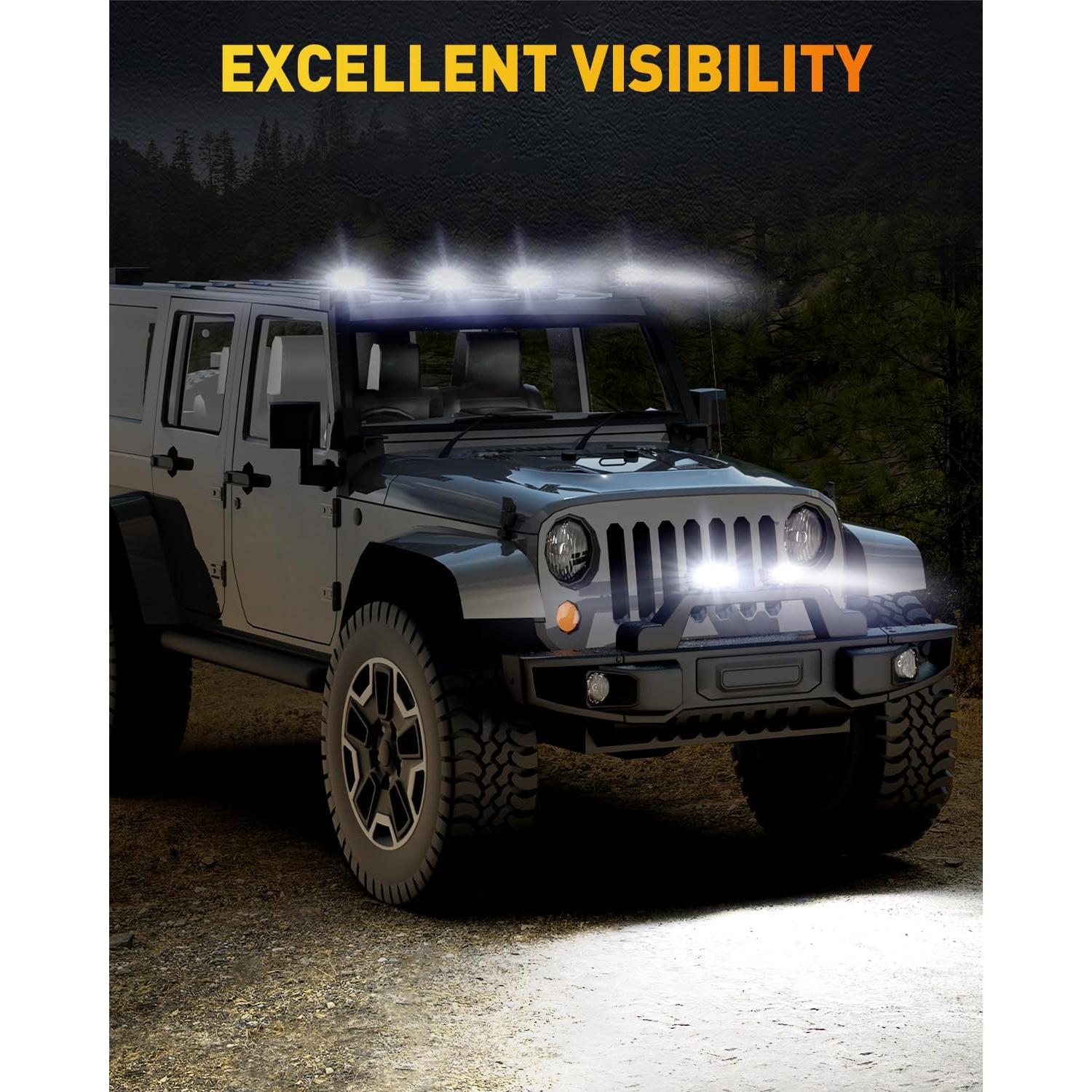 Barra de Luz LED NAOEVO 6 Pulgadas 50W 4000LM Blanca