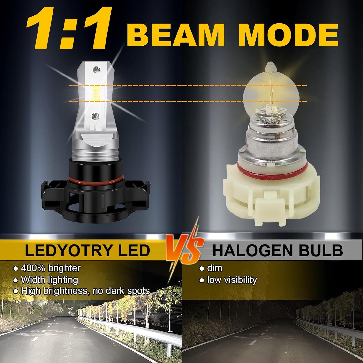 Bombillas LED Antiniebla PSX24W 2504 LEDYOTRY 4000LM 6000K