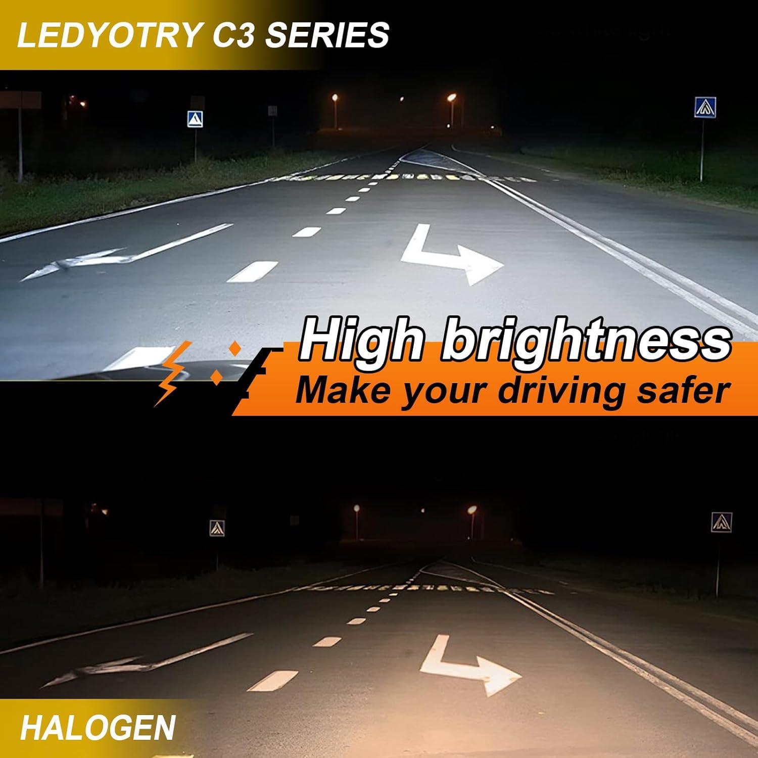 Bombillas LED Antiniebla PSX24W 2504 LEDYOTRY 4000LM 6000K