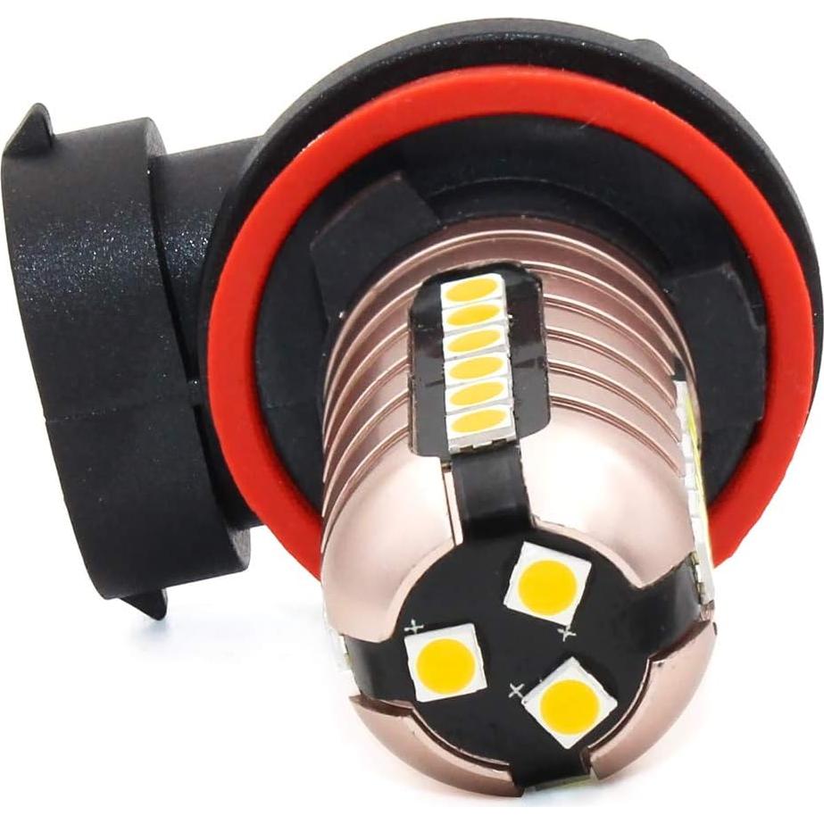 Bombillas LED de Niebla PHINLION H11 H8 H16 3000 Lúmenes Amarillo