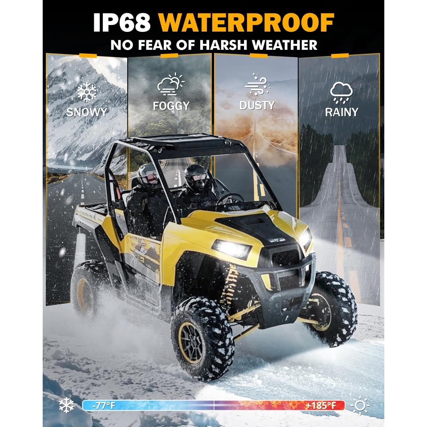 Luces Antiniebla Auxbeam 9005 HB3 20000LM 6500K Impermeables