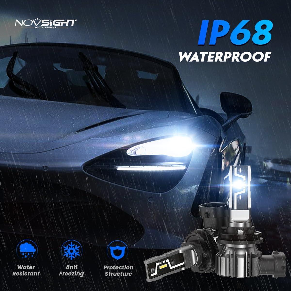 Bombillas de Luz de Niebla LED NOVSIGHT H11 20000 Lúmenes 6500K