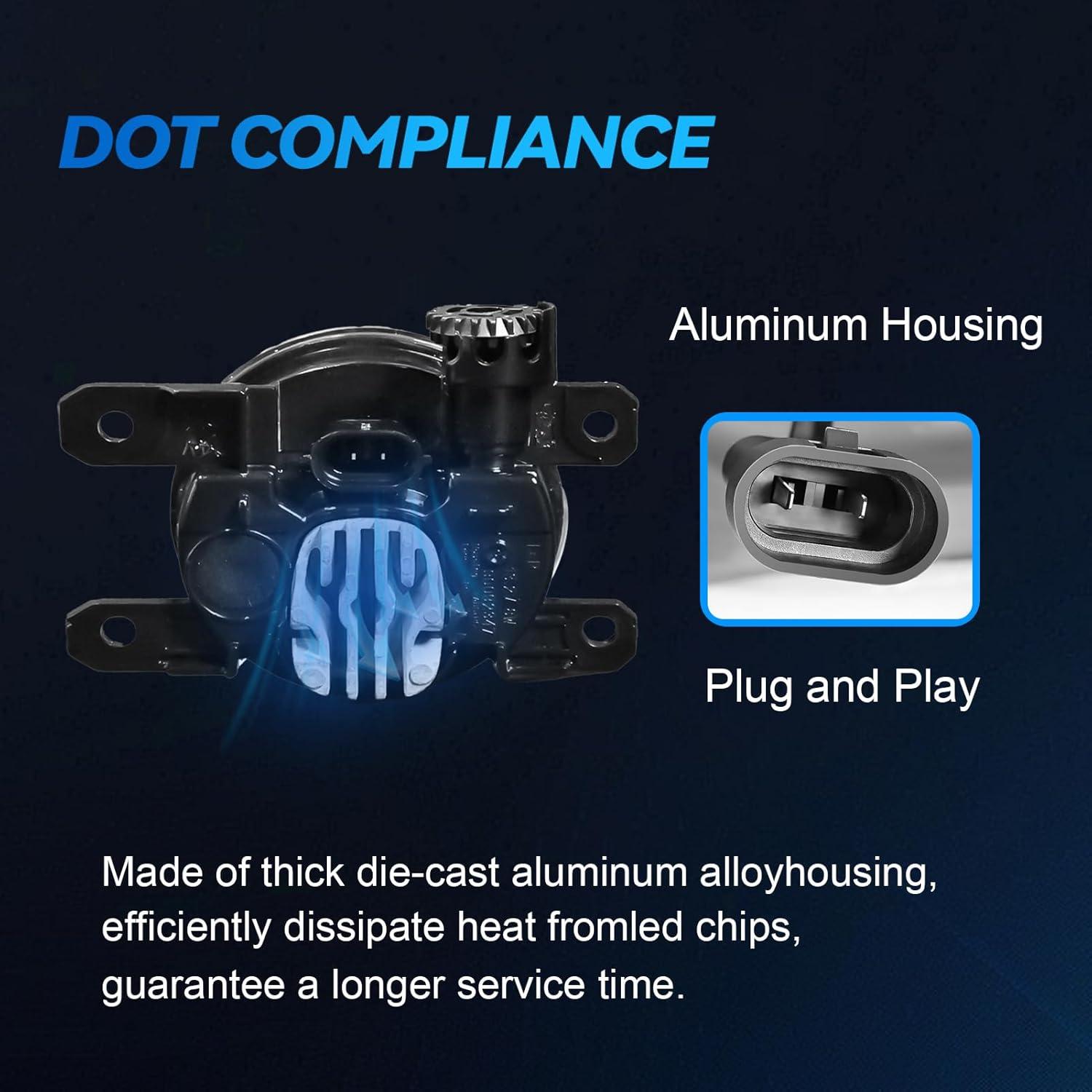 Luces Antiniebla LED Sinyato para Toyota Corolla 2011-2013