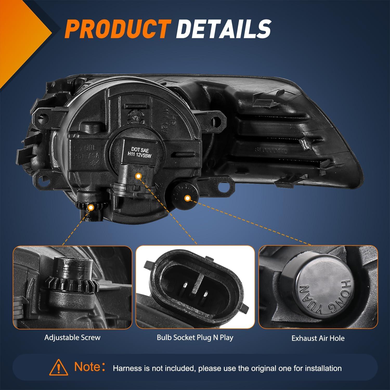 Luces Antiniebla Nilight para Toyota Camry 2007-2009 H11 55W