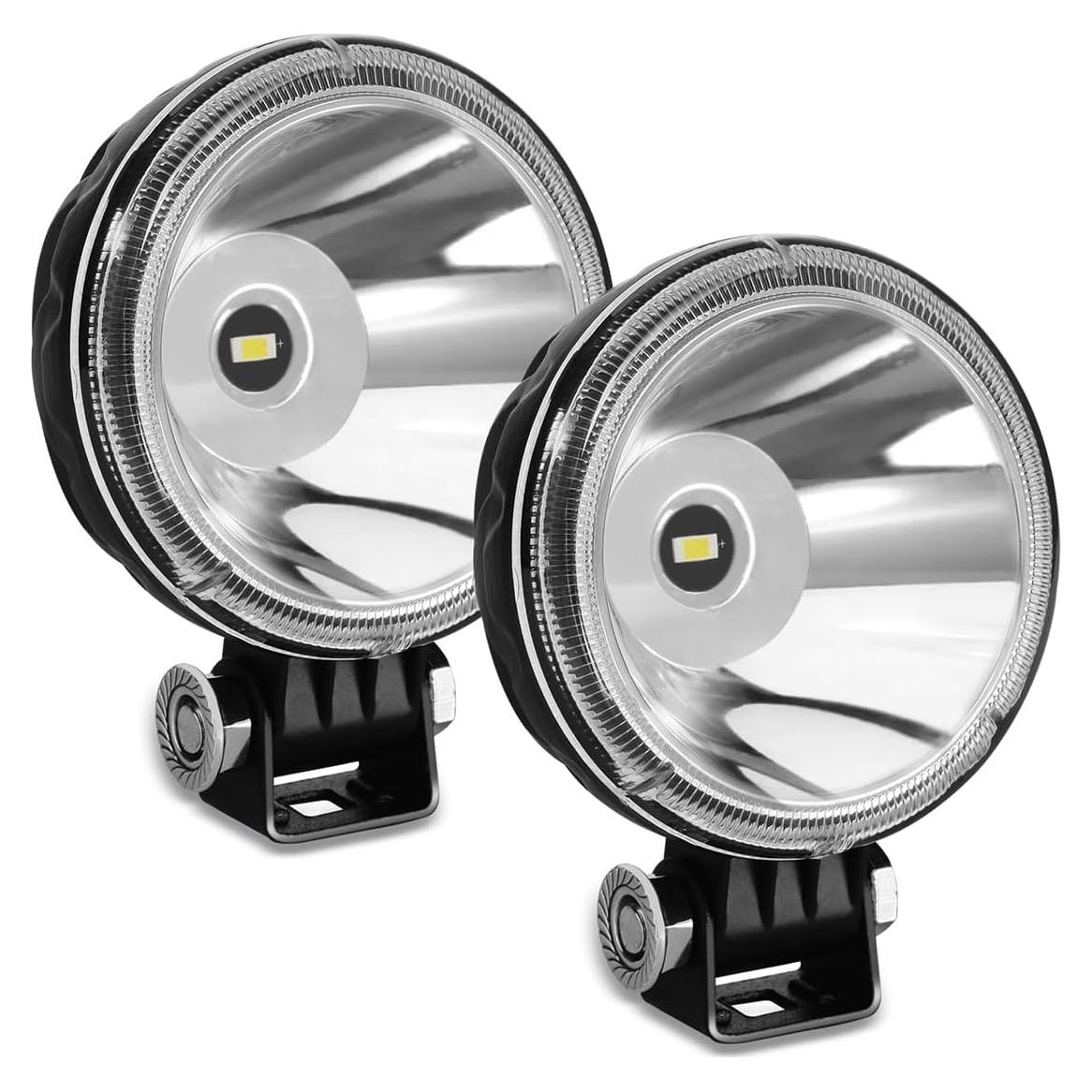 Luz Pod LED Redonda 12V BEAMCORN 30W 3 Pulgadas 2-Pack