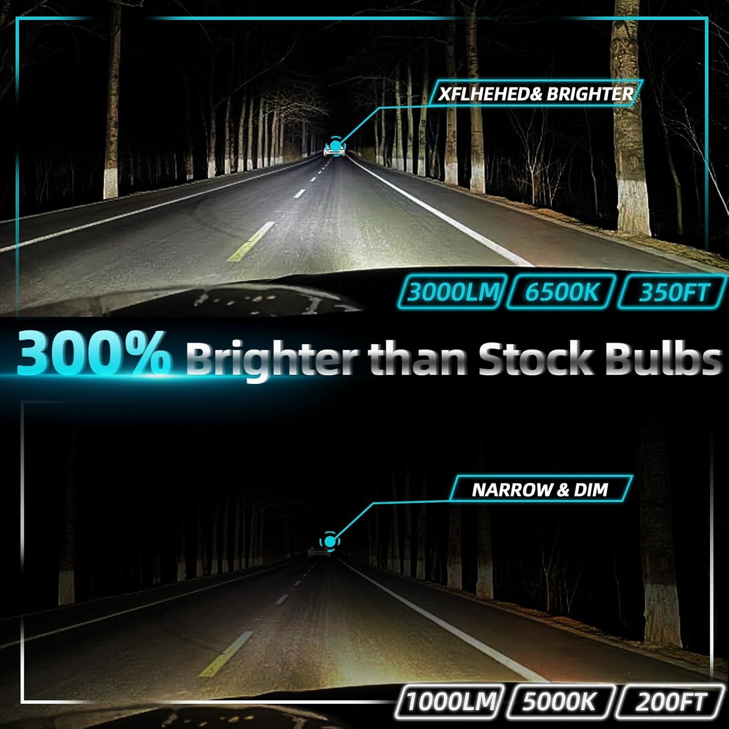 Bombillas de luz de niebla XFLHEHD para Toyota 4Runner 2003-2009