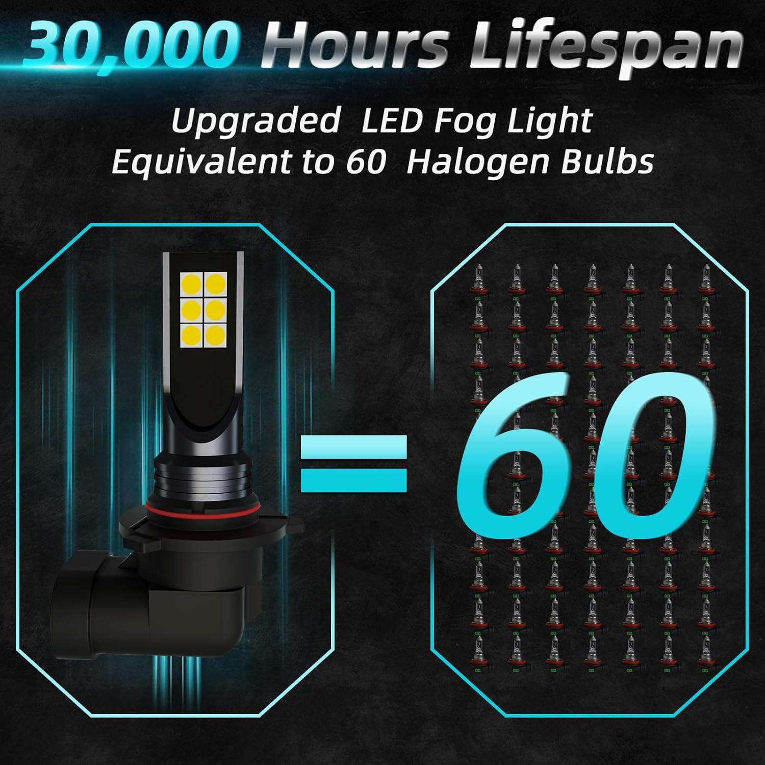 Bombillas de luz de niebla XFLHEHD para Toyota 4Runner 2003-2009