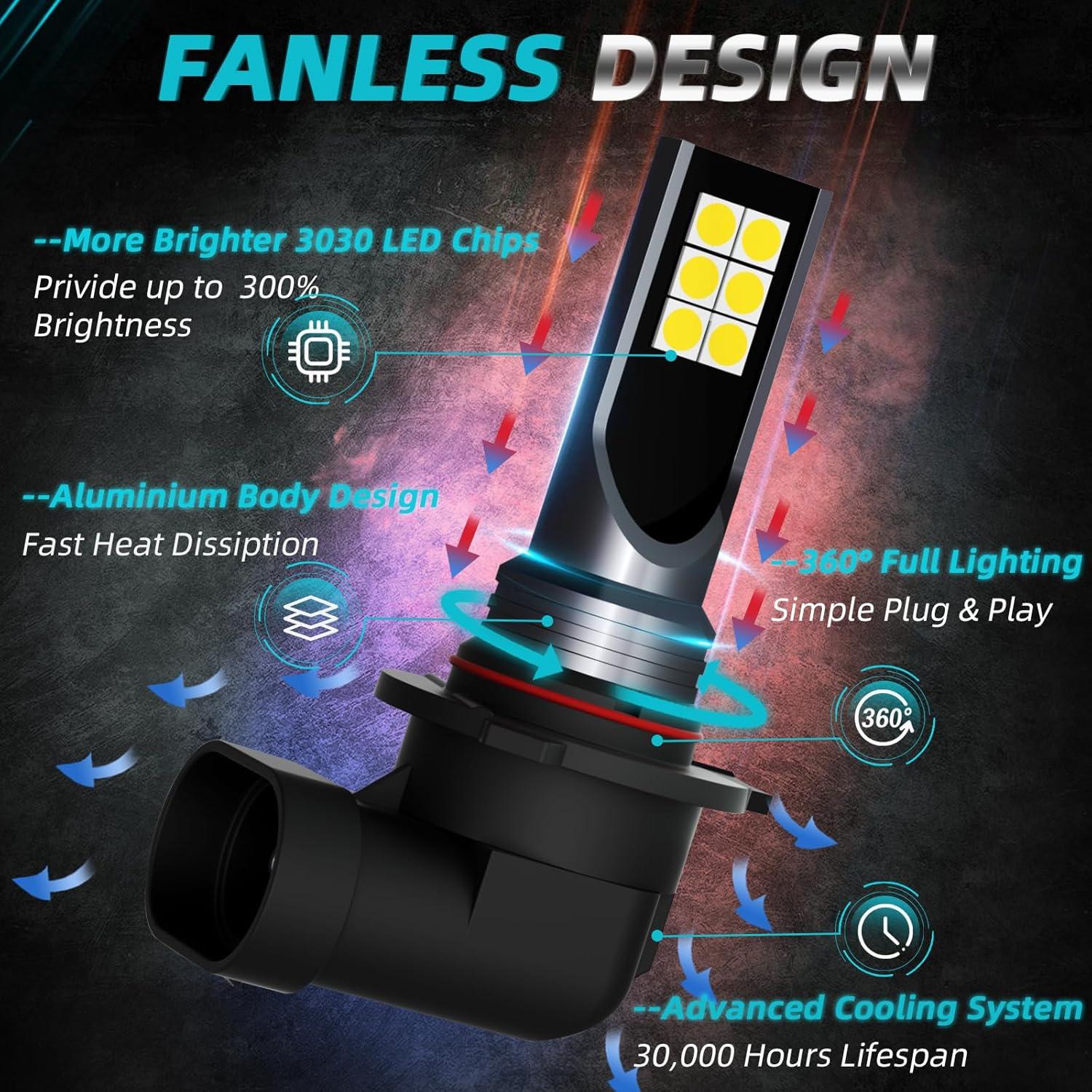 Bombillas de luz de niebla XFLHEHD para Toyota 4Runner 2003-2009