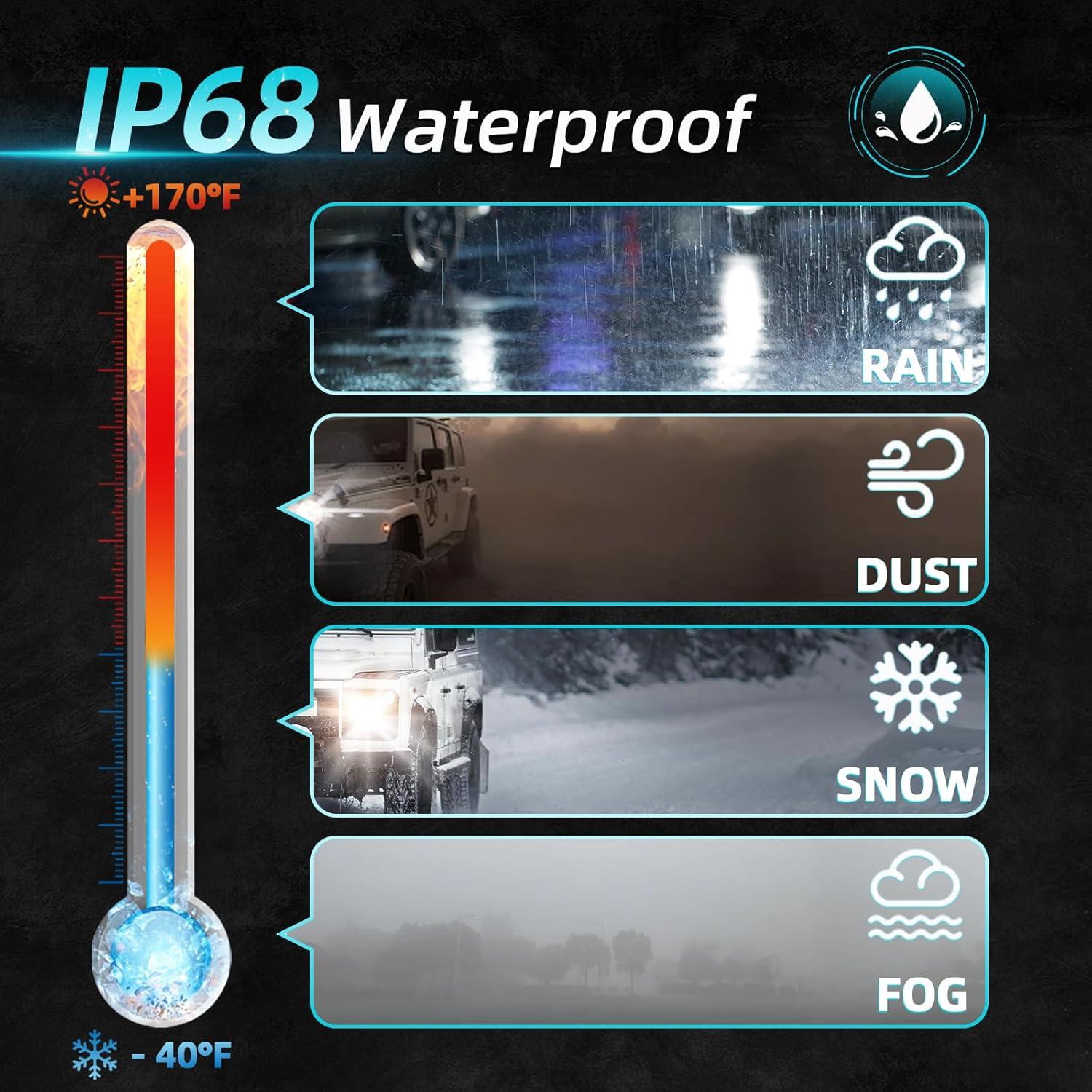 Bombillas de luz de niebla XFLHEHD para Toyota 4Runner 2003-2009