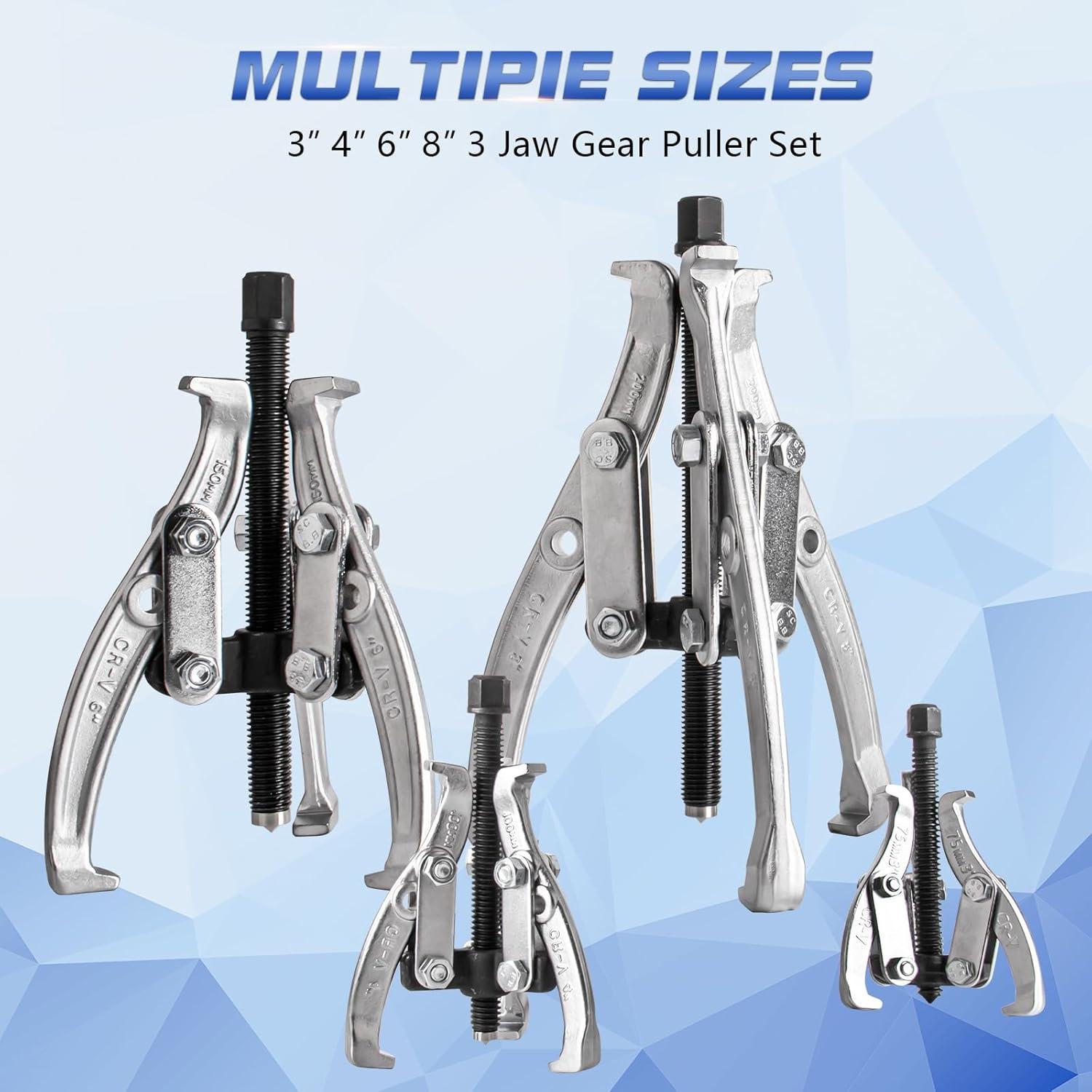 Juego de Extractores de Engranajes Aremnry 3-8" 2/3 Mandíbulas