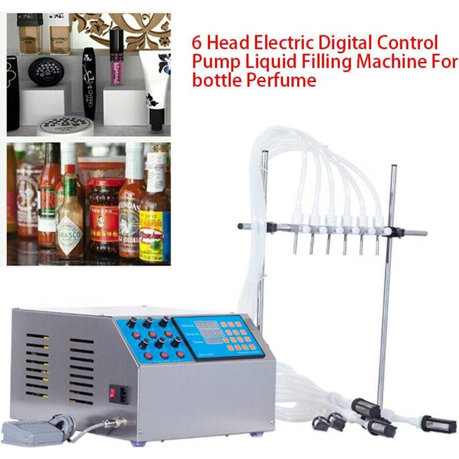 Máquina de Llenado Semiautomática 6 Cabezas Acero Inoxidable 5L