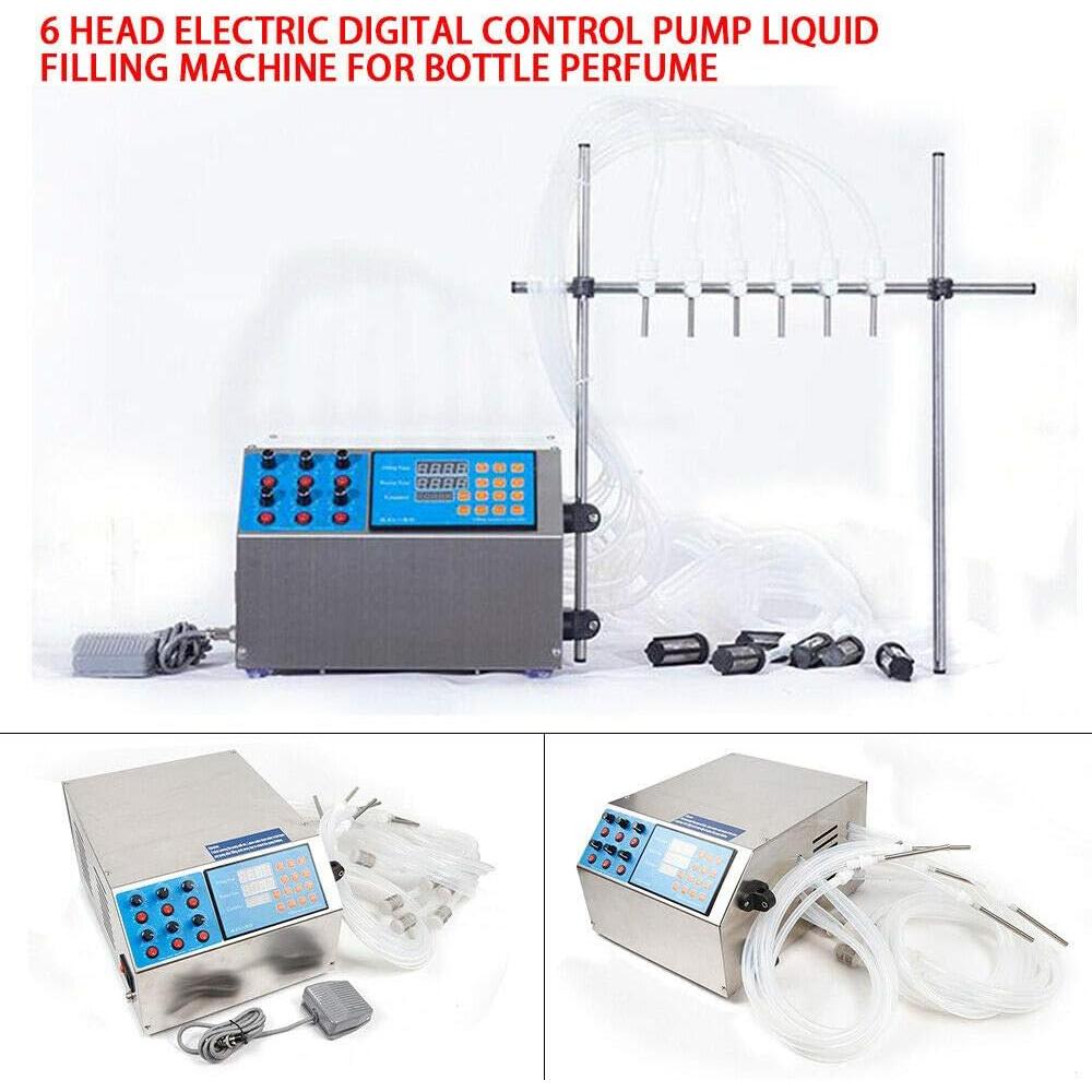 Máquina de Llenado Semiautomática 6 Cabezas Acero Inoxidable 5L