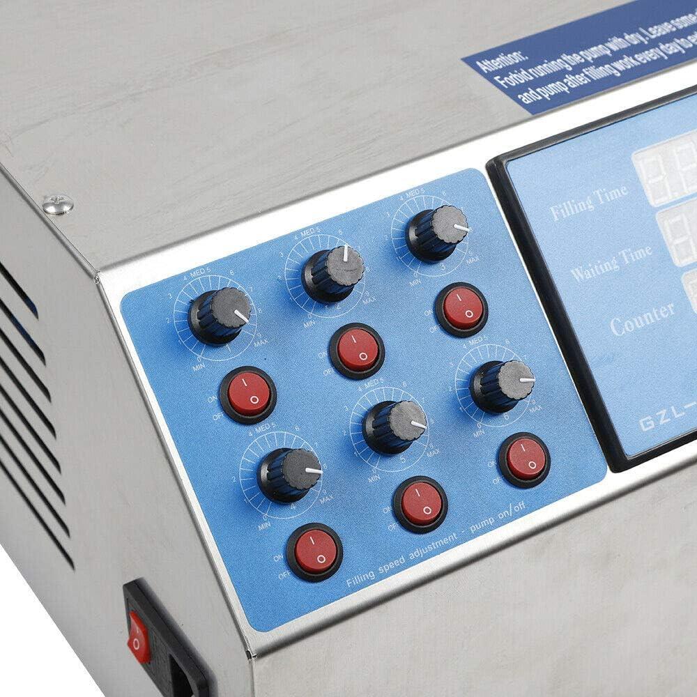 Máquina de Llenado Semiautomática 6 Cabezas Acero Inoxidable 5L