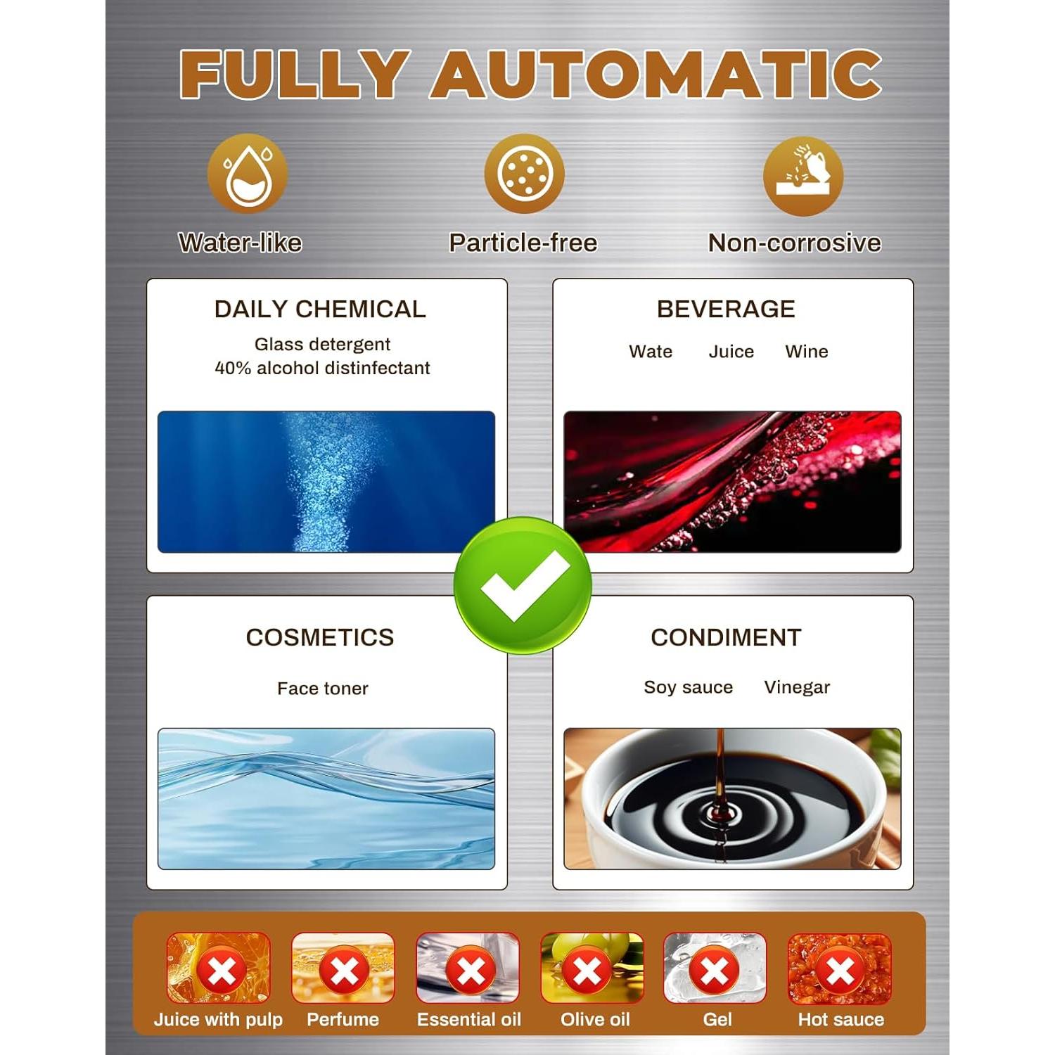 Máquina de Llenado Automático Moonshan 4 Boquillas 1-900ml