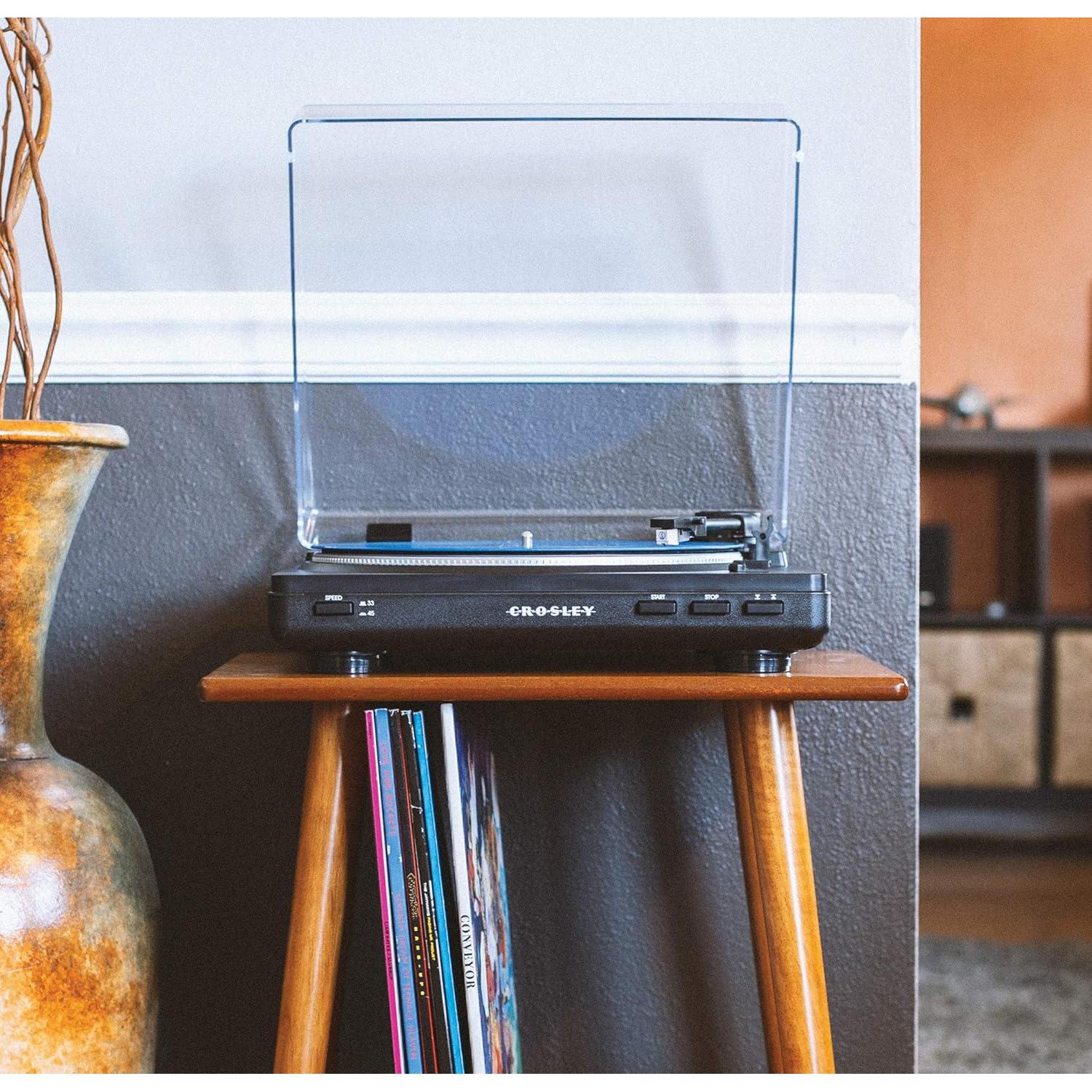 Tocadiscos Automático Bluetooth Crosley T400D Negro 2 Velocidades