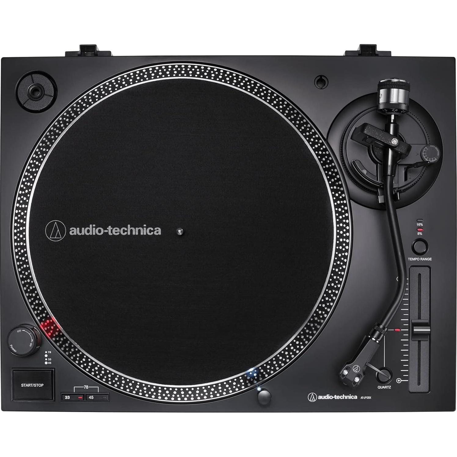 Tornamesa Audio-Technica AT-LP120XUSB-BK Hi-Fi Manual 3 Velocidades